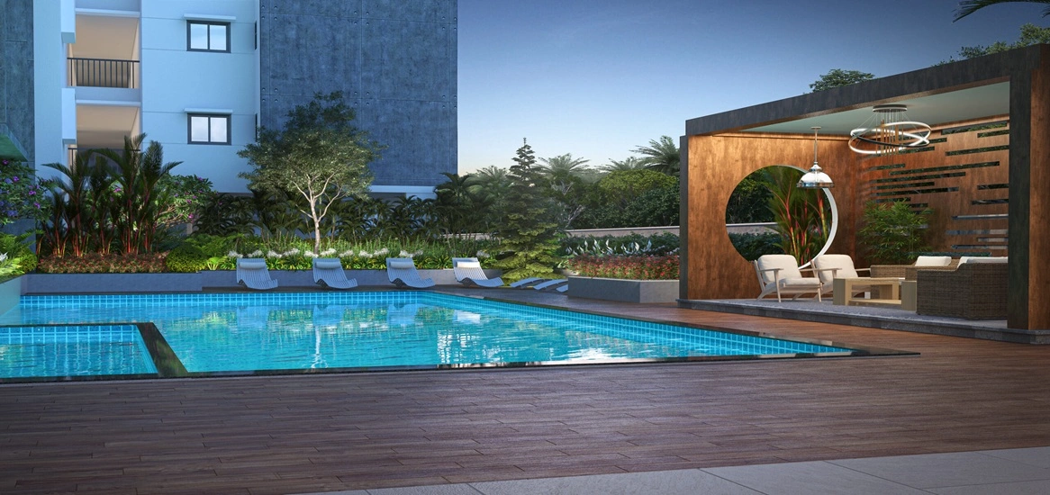 Sattva City Luxury Swimming Pool View