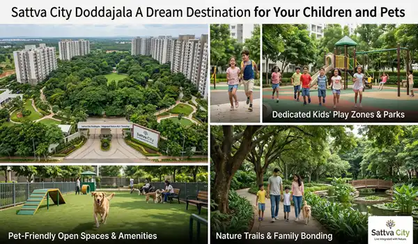Family Living at Sattva City: Kids’ Play Areas & Pet-Friendly Parks