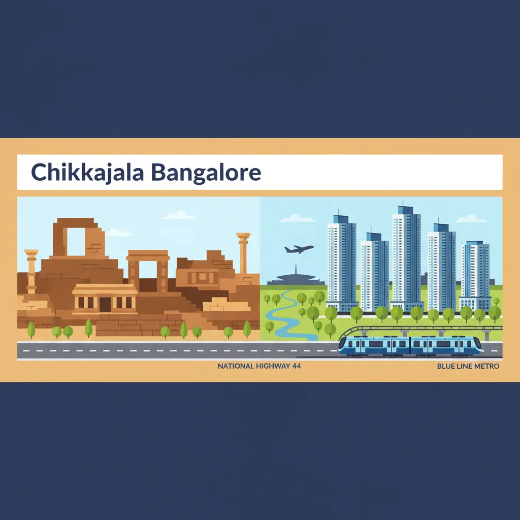 What is Chikkajala famous for - Sattva City township and ancient fort heritage illustration