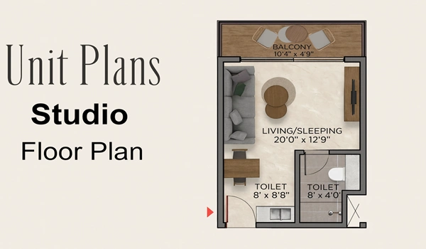 Studio Apartment Floor Plan